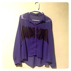 Blue button up shirt